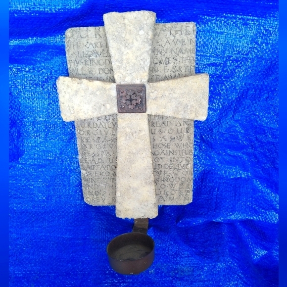 Source Unknown Wall Decor Psalms 23 Cross Candle Holder Sconce Wall Hanger 1x 7 Poshmark